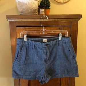 Women's Blue Cotton Shorts (Size 8)